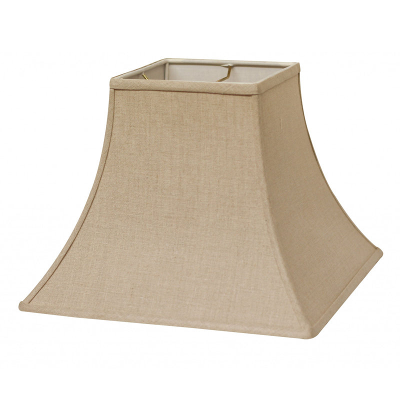 Abat-jour cloche en lin 12 po, Marron foncé