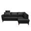 Migues Leather Corner Sofa with Sleeping Function and Storage-1251999392-1251999393