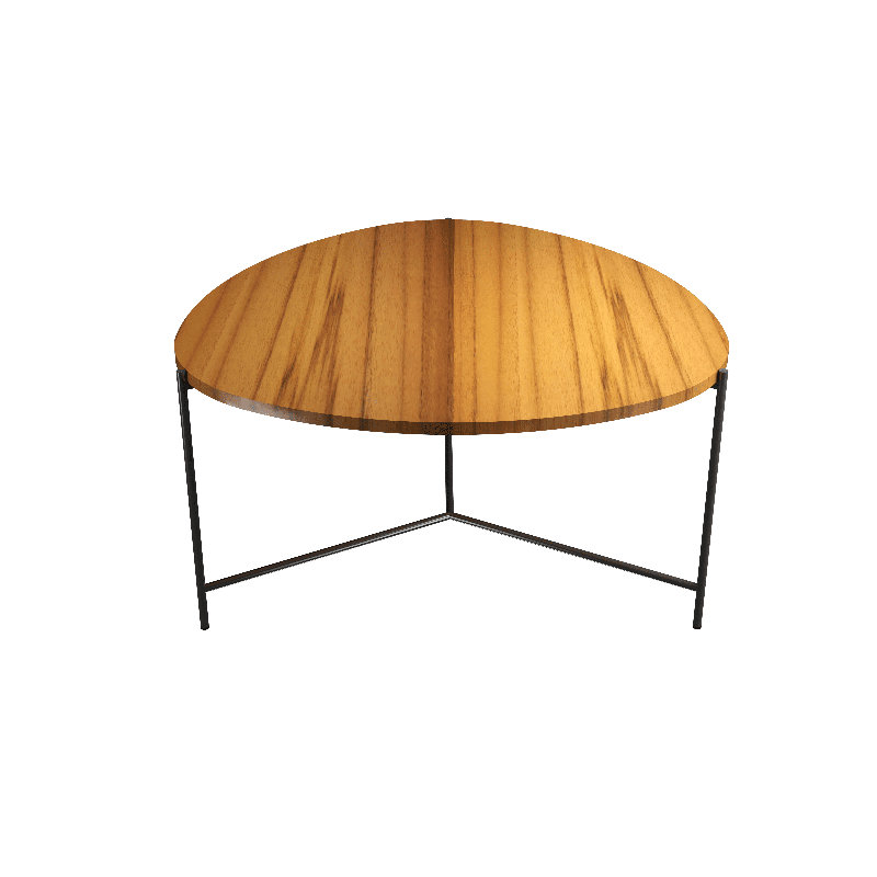 Table basse Clean Accord, H 13,78 po x L 23,62 po x l 23,62 po, Teck