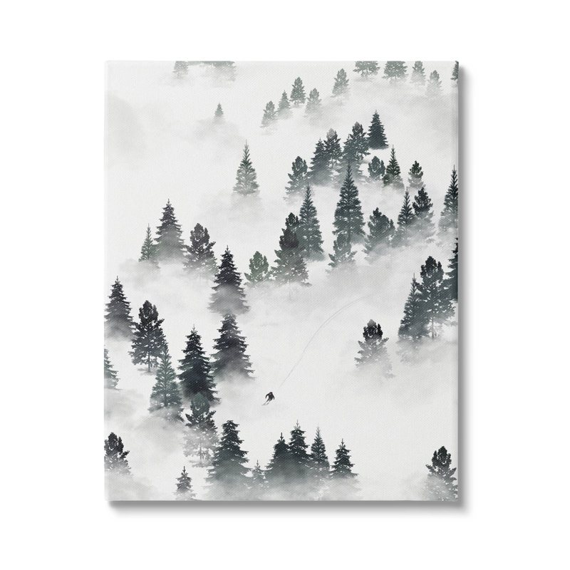 «Skiing Winter Snow Slopes» par Ziwei Li, H 20 po x l 16 po x P 1,5 po