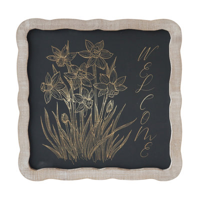Enseigne murale noire 15,94 po
