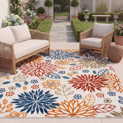 Kellems Performance Floral Indoor/Outdoor Area Rug