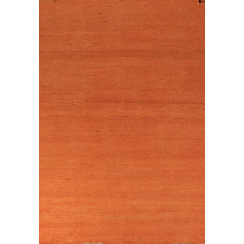 Tapis orange orange Gabbeh 6 x 10