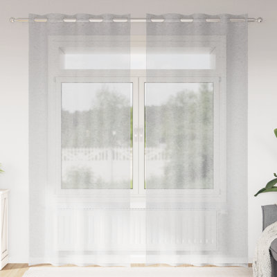 Curtains With Curtains 2 Pcs Polyester