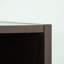 Bureau transitionnel avec rangement, finition brun foncé