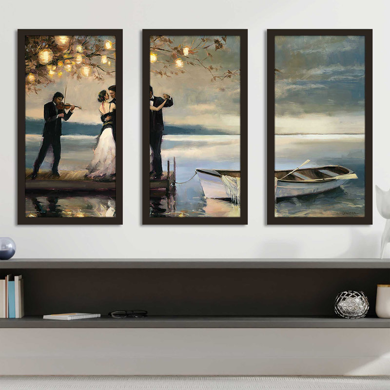 "Twilight Romance", impression sur acrylique 3 pièces, H 25,5 po x l 40,5 po x P 1 po