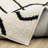Colesen Mid-Century Abstract Lines Beige/ Black Area Rug-116003373