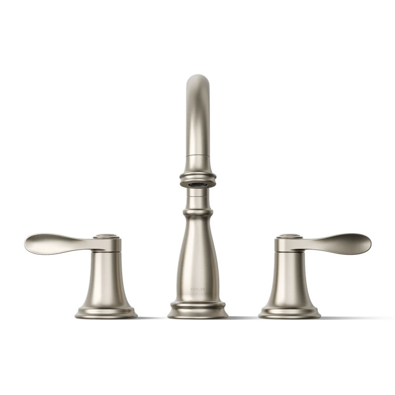 Bellera Bath Trim 2 Deck Mounted Roman Tub Faucet, Vibrant Brushed Nickel