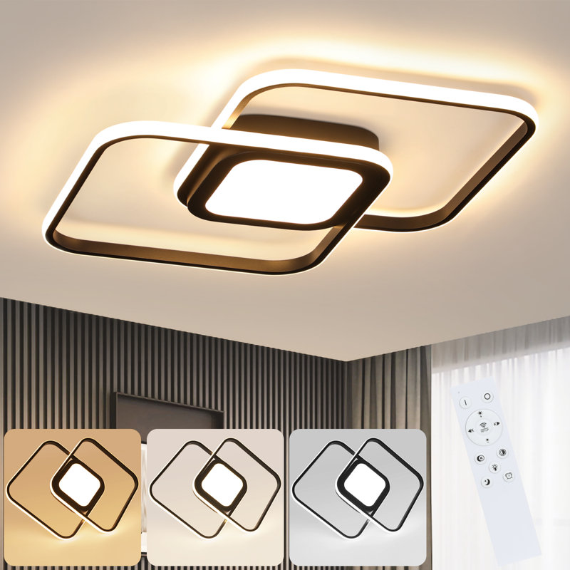 Avreet LED Flush Mount, Black