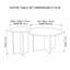 Ensemble de tables basses Terra Modern l 28 po x H 16 po x P 28 po