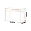 Bureau à double tiroir en chêne beige-1904909676
