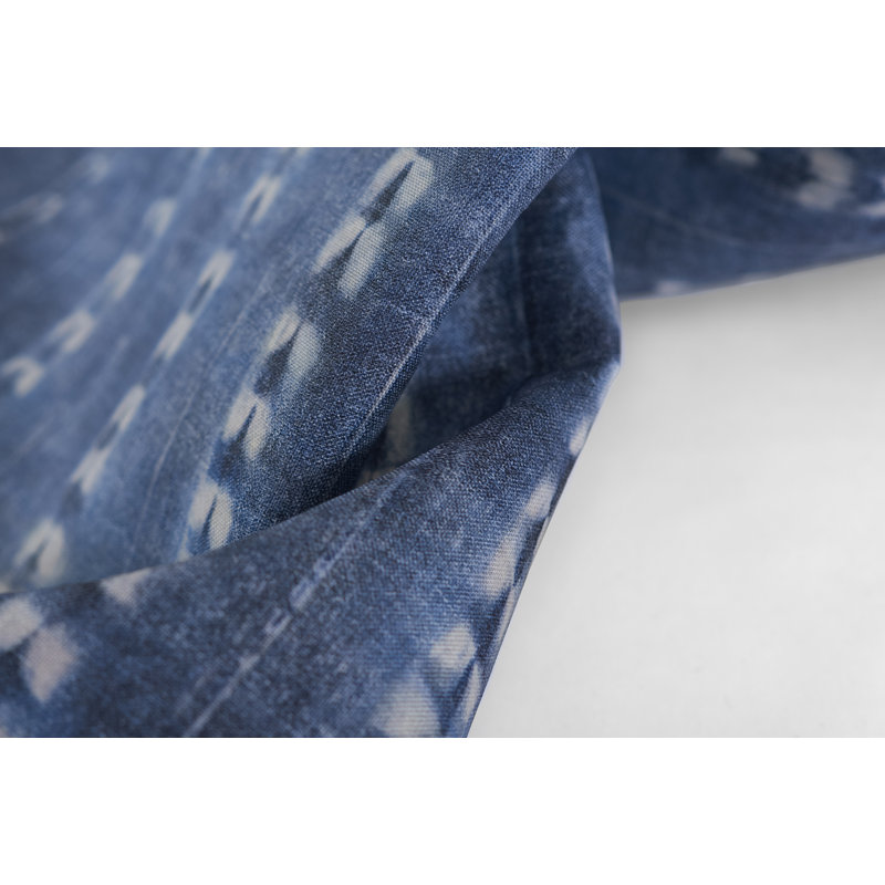 Denim Blue Flat Woven Rectangular Synthetic Area Rug