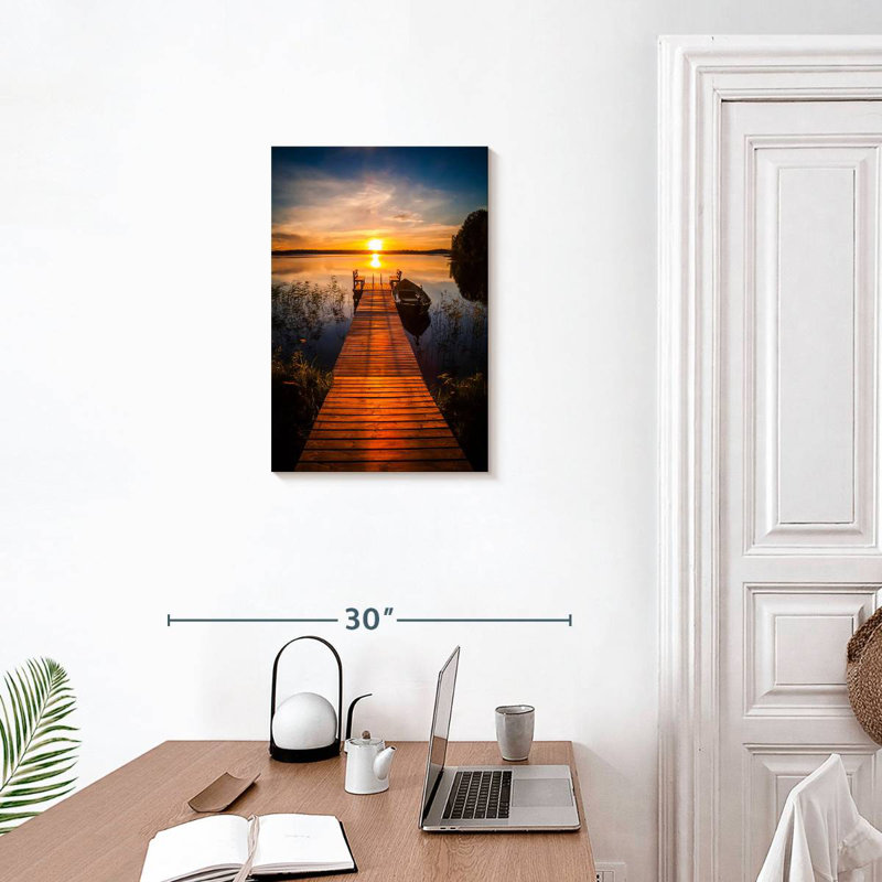 Aletra Finland Sunset Dock, 24" H x 16" W