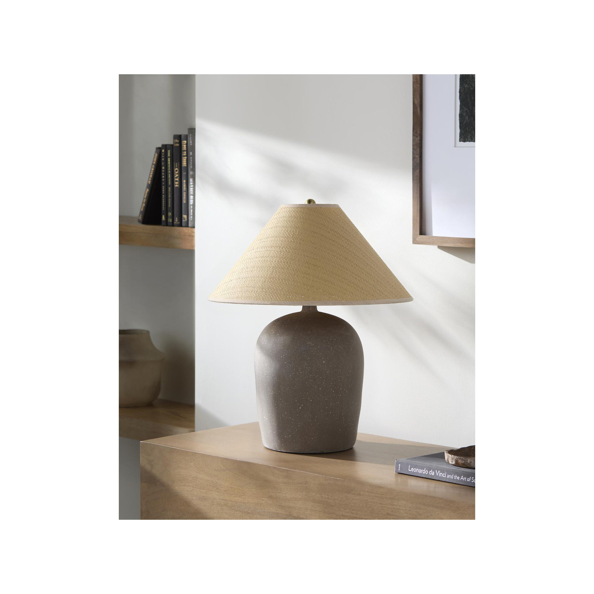 Danica Table Lamp, Rattan Empire, Brown