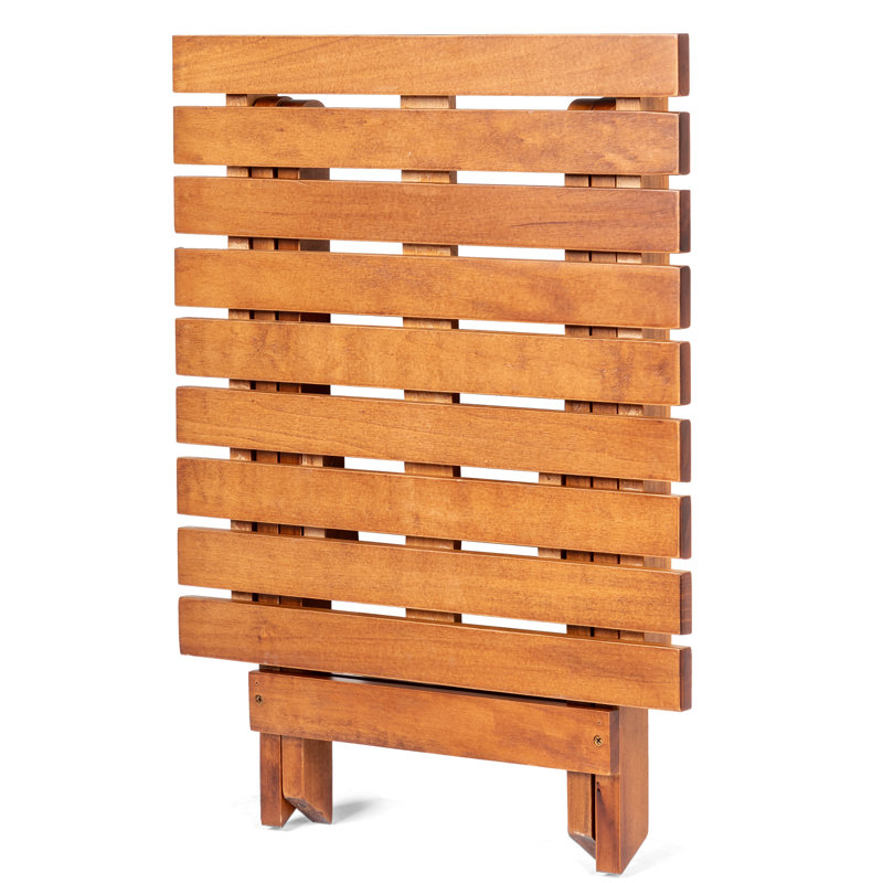 Table d'appoint rectangulaire en bois 18 po, Brun