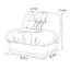 Chaise en chenille haute densité, sans accoudoirs-108060327
