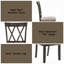 Chaise d'appoint Claudia II (ensemble de 2)