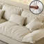 Coussin blanc modulaire 100% polyester-109305696-109305699