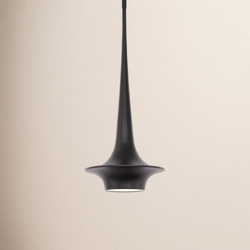 Hugo 1 - Light LED Unique/Statement Pendant, Black