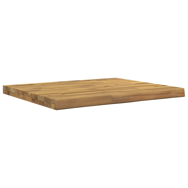 Solid Wood Table Top, 3.5cm H x 90cm W x 40cm D, Natural