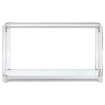 55.1'' Glass Top Console Table