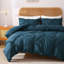 Ensemble de housse de couette touffeté Solayne Boho - Motif géométrique texturé, attaches de coin et fermeture à glissière-111549002-111549003