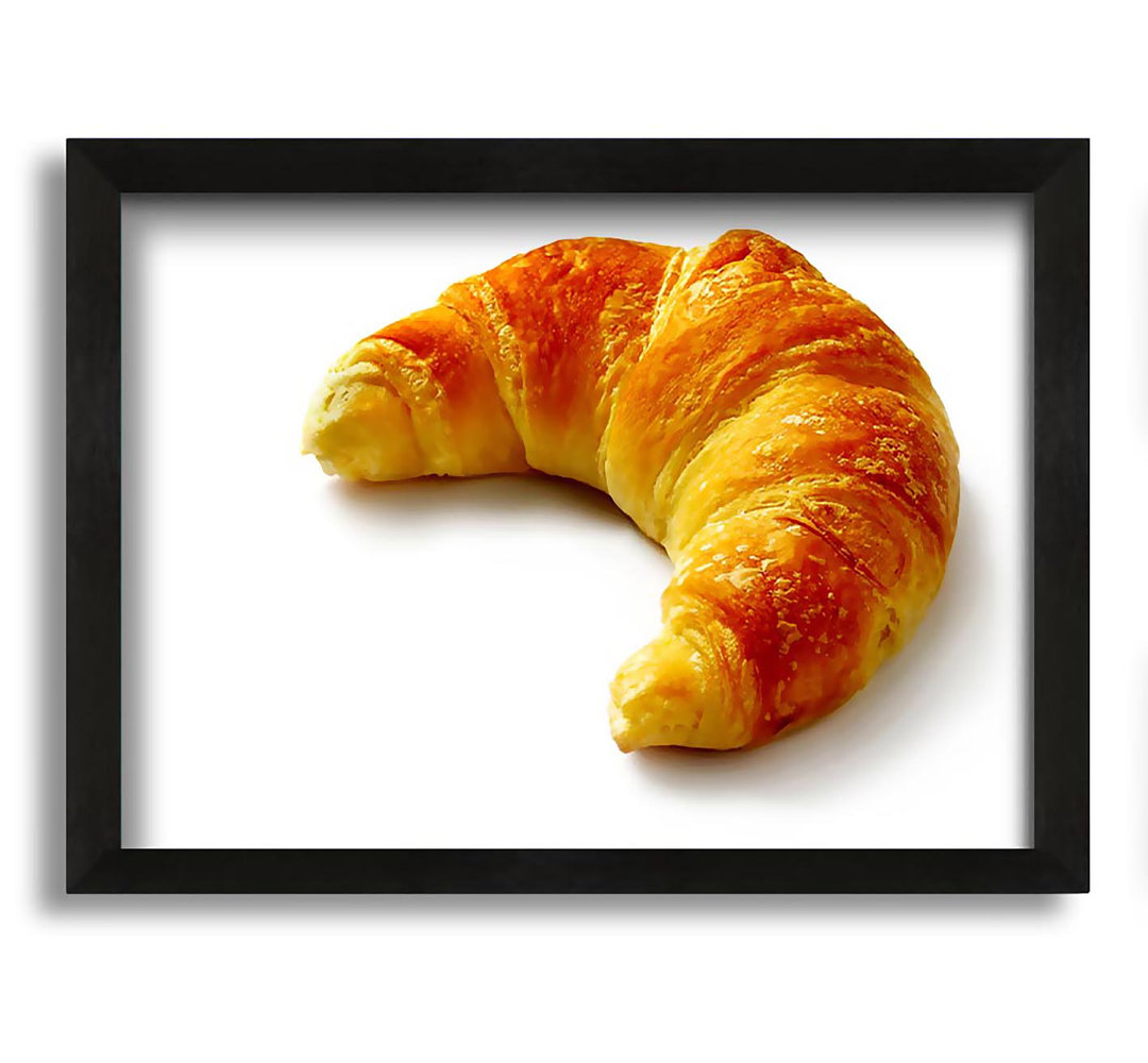 Gerahmtes Leinwandbild Croissant Delight