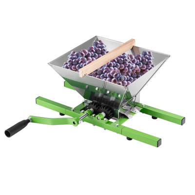 Fruit and Apple Crusher for Wine Cider Making 1.8 Gal/7L Stainless Steel