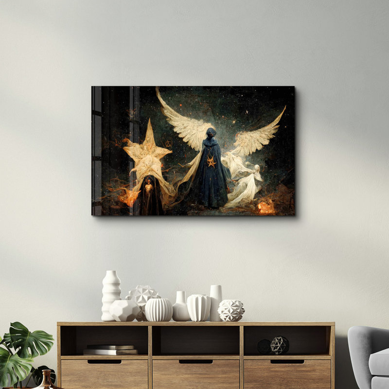 Elegant Tempered Glass Painting, 27.6 x 43.3 Inches | 100% Tempered Glass, Thickness: 0.16 Inches | UV Printed Artwork, Perfect for Home Decor & Modern Interiors, Stunning Visuals for Any Room
