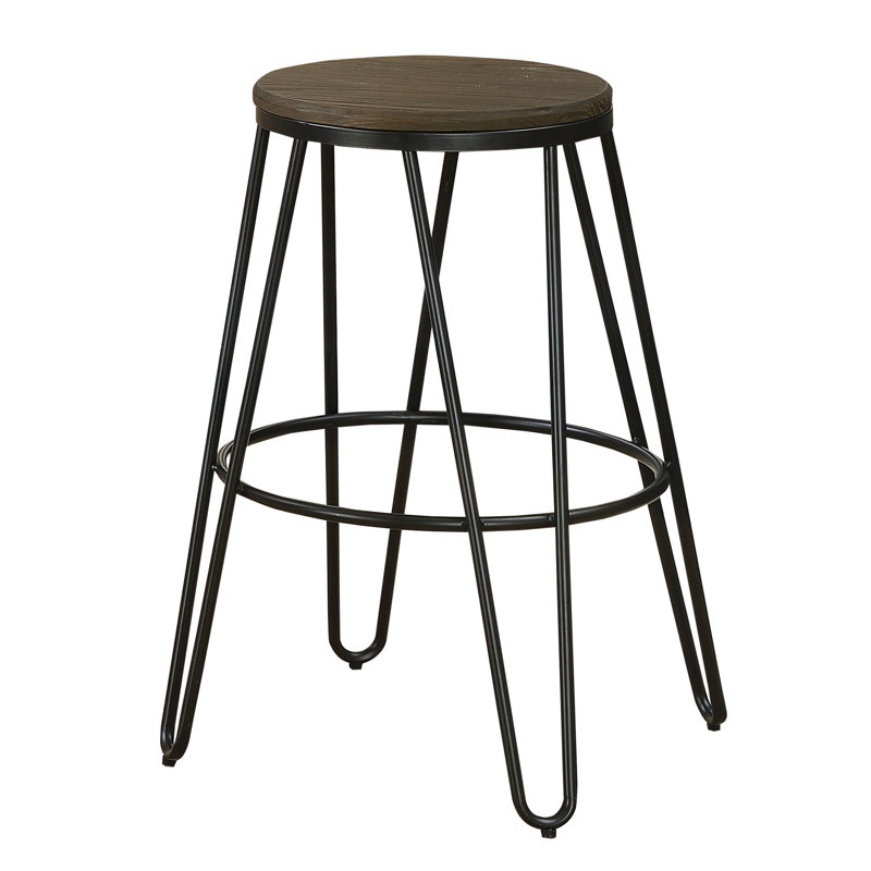 Tabouret de comptoir 26 po, Noir