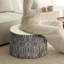 Round Wood Log Pouf Footrest-1702165739