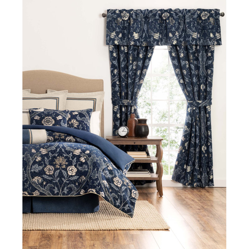 Cynthia Floral Ruffled Window Valance