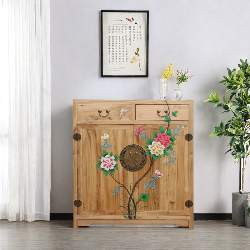 Solid Camphor  Wood Entryway Cabinet