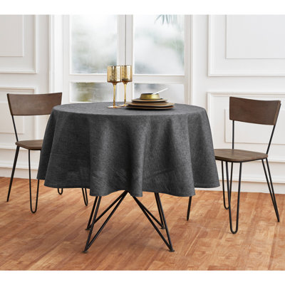 100% Pure Linen Round Tablecloth - Athena