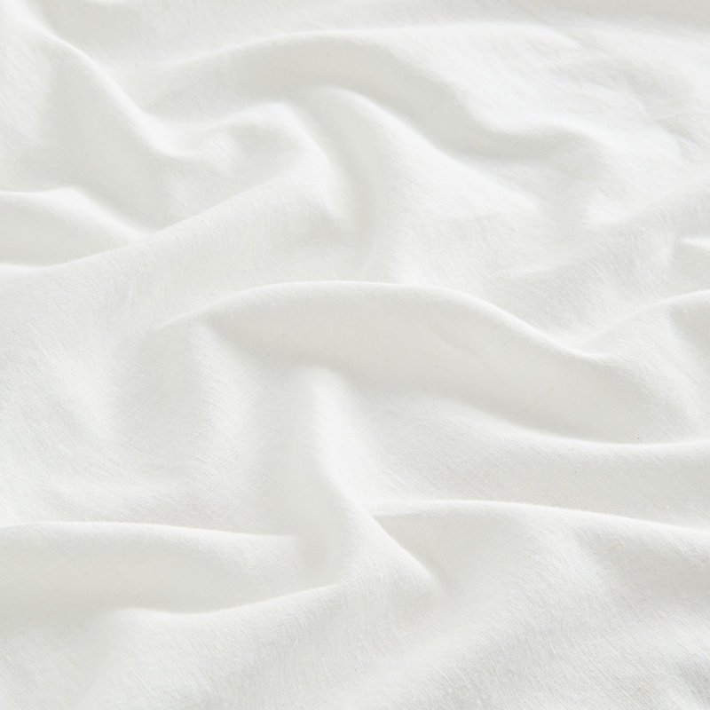 Ensemble de draps en lin, Ensemble de draps pour très grand lit avec 2 taie, Blanc