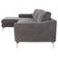 Canapé et méridienne en soie 105,5 po Anyya-1066406029-1066406019