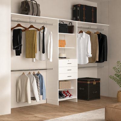 Système de placard, 3 tiroirs, 5 tablettes