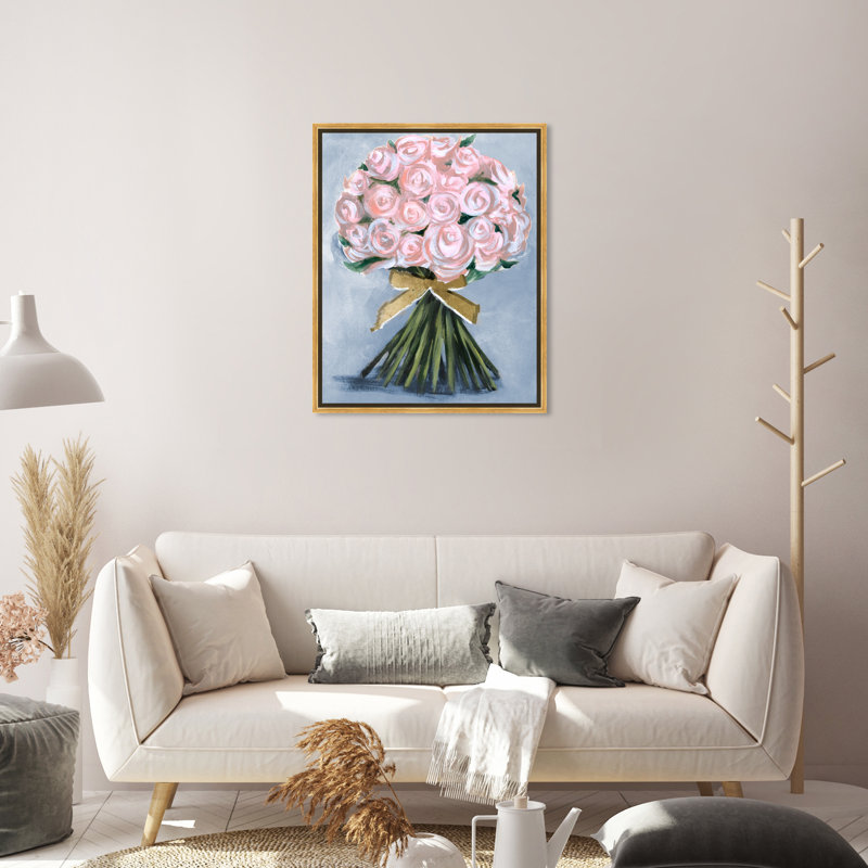 «Floral and Botanical Wonderful Spring Bouquet Florals», reproduction d'art sur toile, H 30 po x l 20 po x P 1,5 po
