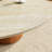Gorman Modern Natural Travertine Stone Coffee Table 35.4" With Matte Fluid Texture, Living Dining Room Kitchen Small Round Table Centerpiece-871952678