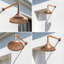 Pomme de douche ronde en cuivre non laqué-132983332-132983336-132983337