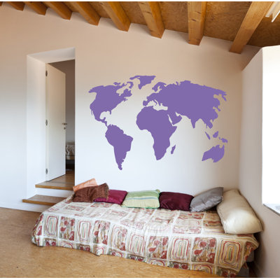 Geography Non-Wall Damaging Wall Decal