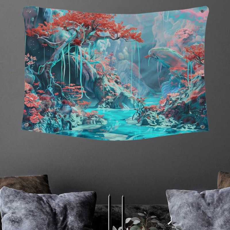 Tapisserie en microfibre, H 50 po x l 60 po