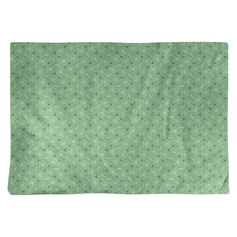 Napperon en treillis hexagonal alternatif de 18 po, Vert