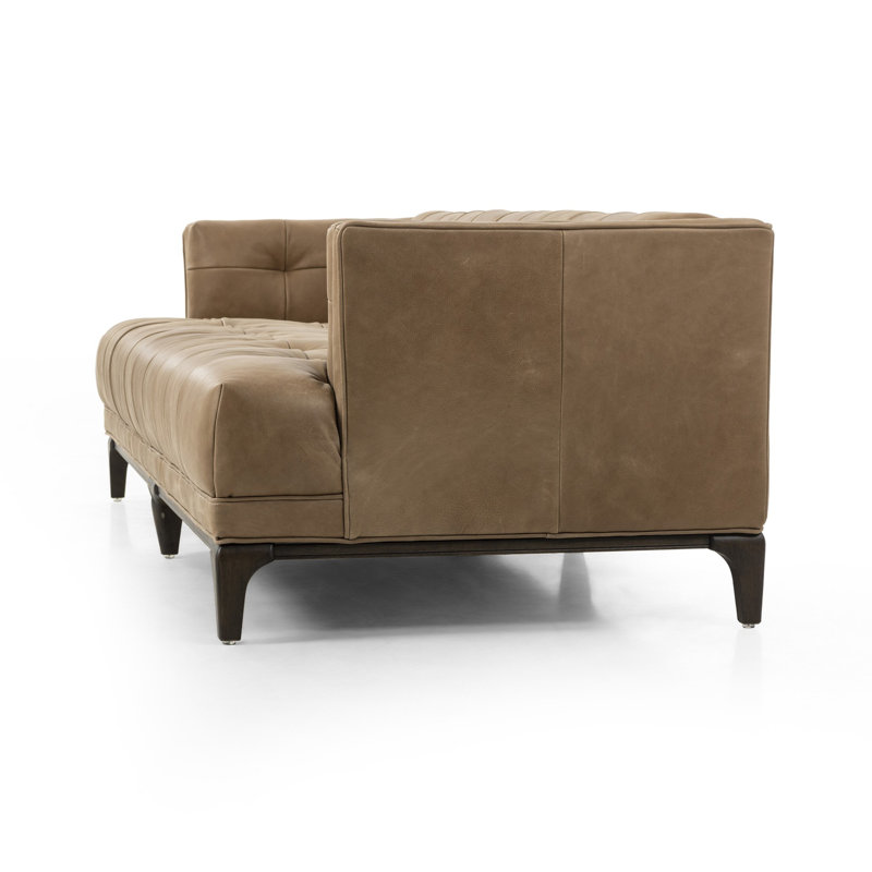 Dylan Sofa, Palermo Drift Top Grain Leather, Sienna Brown