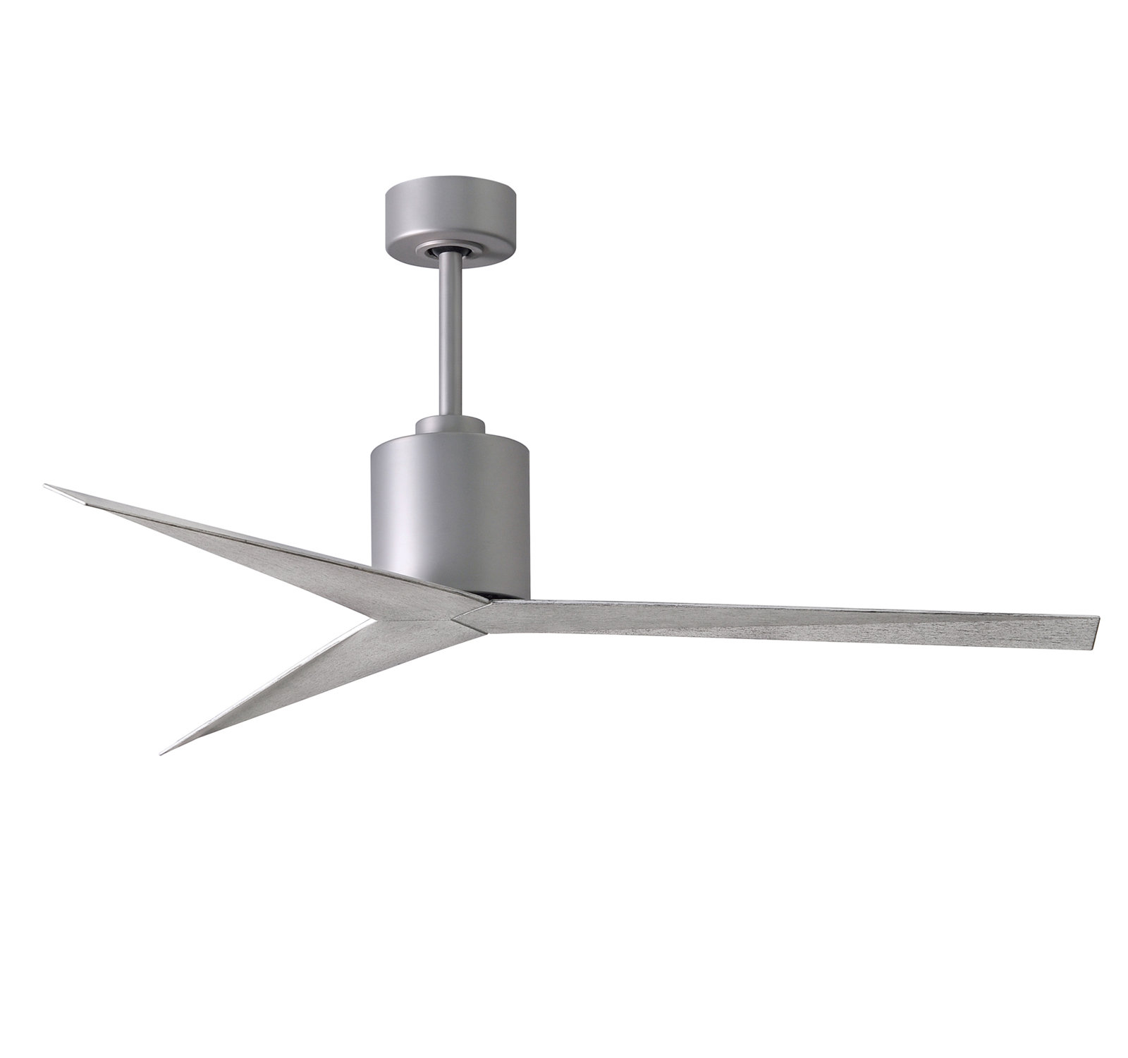 56'' 3 Blade Ceiling Fan, Brushed Nickel, Barn Wood Tone