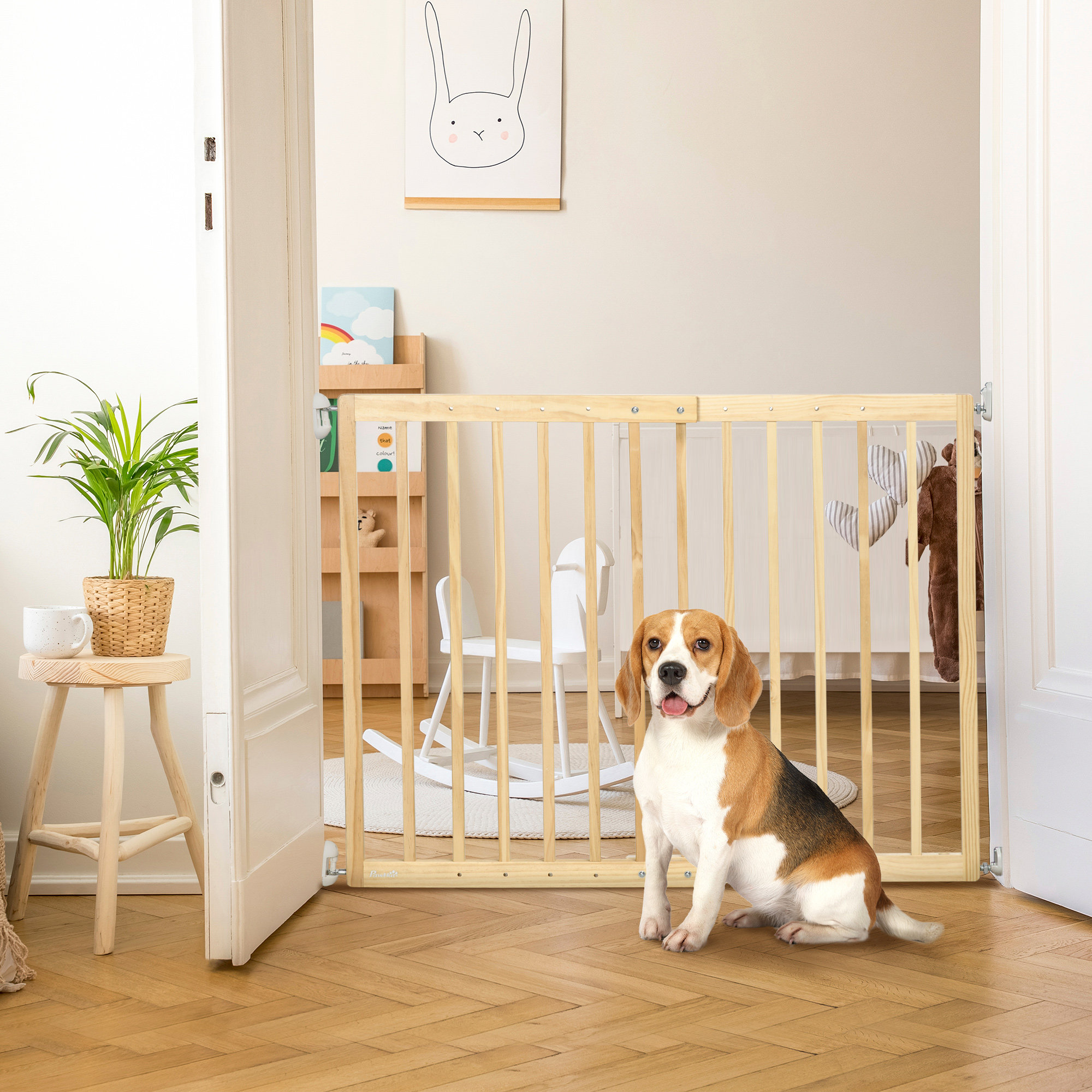 Gate Extension Wayfair Dog Gates Homcom Pressure Mounted Pet Gate