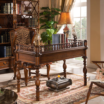 American country style desk and chair set