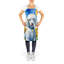 Tablier caniche blanc avec tournesols