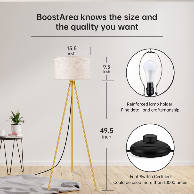 Lampe trépied 59,02 po Lyko