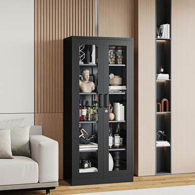 Kizzi 5 - Shelf Storage Cabinet by Inbox Zero